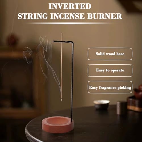HASTHIP® Agarbatti Stand - Wooden Incense Holders Upside Down Incense Holder Agarbatti Holder Incenses Stick Stand Rosewood Incenses Stick Holders -Brown