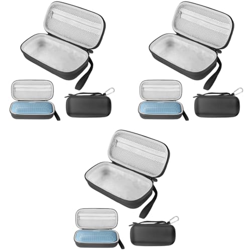 ZIBUYU® Carring Case for Bose SoundLink Flex Storage with Hand Strap Hard EVA Protective for Wireless Bluetooth Speaker Not Included 3PCS