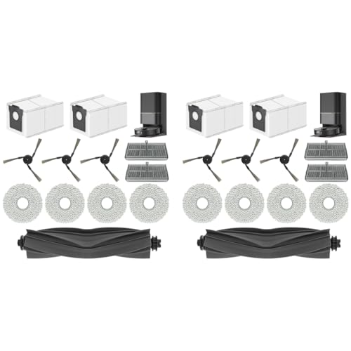 HASTHIP® 12PCS Replacement Parts for Dreame X40 Ultra Vacuum Cleaner Spare Accessories with Main Roller Brush Side Brushes Mop Cloth Filters Cleaning Mop Dust Bags