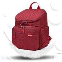 PATPAT® Motherly Diaper Bag Backpack Travel Large Capacity Motherly Bag Backpack Baby Bottle Insulation Bag Fashion Red Mommy Diaper Bag Backpack for Travel