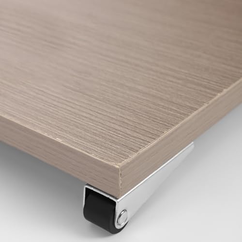 Serplex® 12PCS Rigid Caster Wheels with 360 Degree Smooth Mobility Heavy Duty Side Mount Wooden Door Drooping Support Bottom Pulley Directional 2.68 Inches