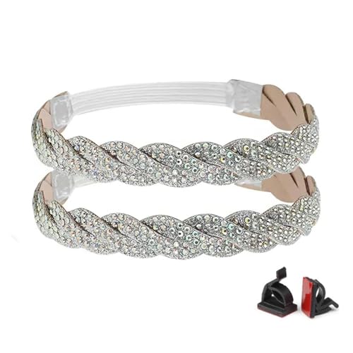 PALAY Shoe Straps for Heels Detachable Anti Slip Shoe Laces Dazzling Rhinestone Shoe Straps for High Heels Anti-Loose Stretchable High Heel Ankle Strap for Women Shoe Accessories - 2 Pcs