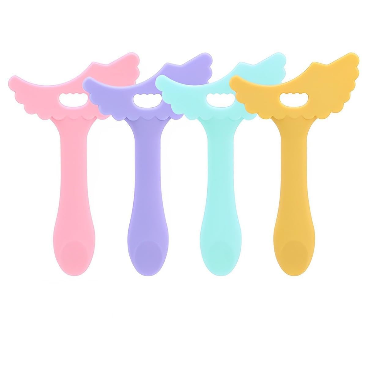 MAYCREATE Eye Makeup Guide Tool for Eyeliner and Mascara with Curved Design | 4 Pcs Silicone Set