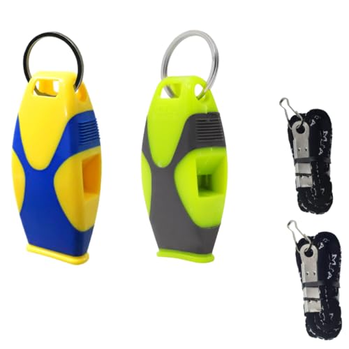 Proberos® Sports Coach Whistle with Lanyard Combo,Professional High Sound Hyper Whistle for Referee,Coach Lifeguard Self Defense Survival Emergency Multi-Purpose Safety Set