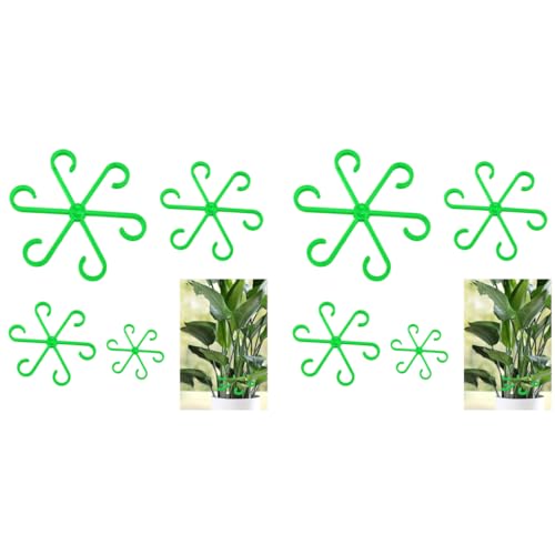 HASTHIP® 4 Pack Plant Climbers Stem Holders 6-Claw Plastic Supports Rings Clips for Climbing House Accessories 2PCS