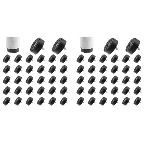 Serplex® 32PCS Table Feet Pads Screw-in Floor Protectors Wooden Furniture Wear-Resistant PVC 3cm Dia Anti-Slip Risers for Chair Stool Desk