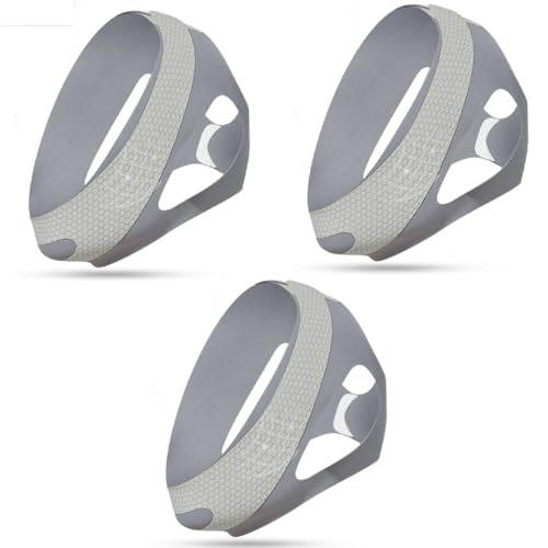 HANNEA® Chin Strap for Sleeping, Chin Strap for CPAP Users, Anti Snoring Devices, Adjustable Effective Stop Snoring Sleep Snore Reducing Aid for Women and Men, Grey 3 PCS