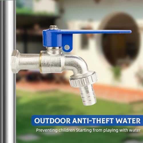 HASTHIP® Tap with Lock 1/2 Thread Water Lockable Faucet for Outdoor Spigots Garden Home Not with Pad or Keys 2PCS