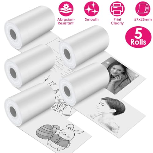 ZIBUYU® 5 Rolls Thermal Printing Paper,