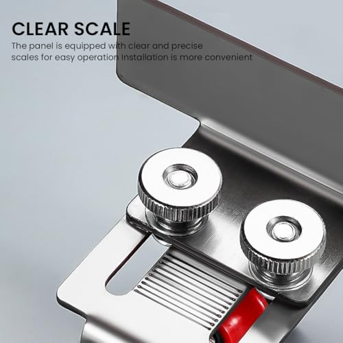 Serplex® 2PCS Stainless Steel C-Shaped Woodwork Clamps Combo with Cabinet Door Mounting Jig, Panel Holder, Support Arm for Woodworking, Metalworking, DIY Craft, Drilling, Door & Drawer Installation