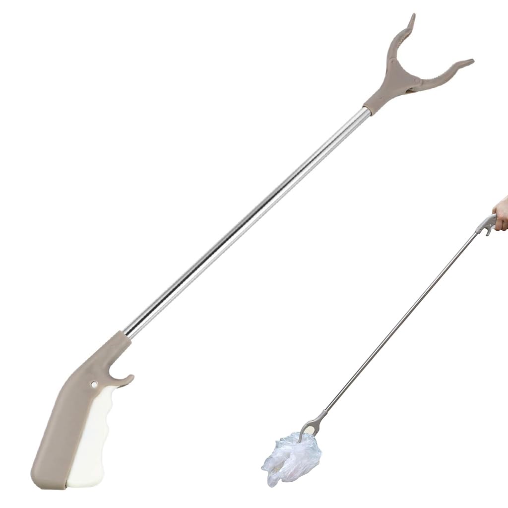 HASTHIP Reacher Tool for Litter Pick Up with 33 in Anti Slip Clamp and Ergonomic Handle | Assistive Device for Elderly