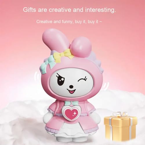 ZIBUYU® Kawaii Keychain Charm Changing Face Cartoon Pink Melody Figure 3 Fun Expression Designs 3.8 inch PVC Cute Hanging Charms for Bag Backpack Keyring Gift for Girls 3PCS