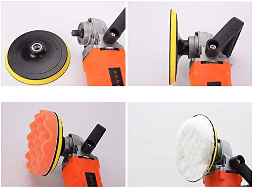 STHIRA Car Polish Kit for Auto Polishing and Waxing with M10 Drill Adapter | 5 Pcs Foam and Wool Pads
