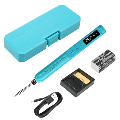 Serplex® USB LED Digital Electric Soldering Iron Kit, Mini Cordless Adjustable Temperature 200-450℃ Smart Welding Solder Tool
