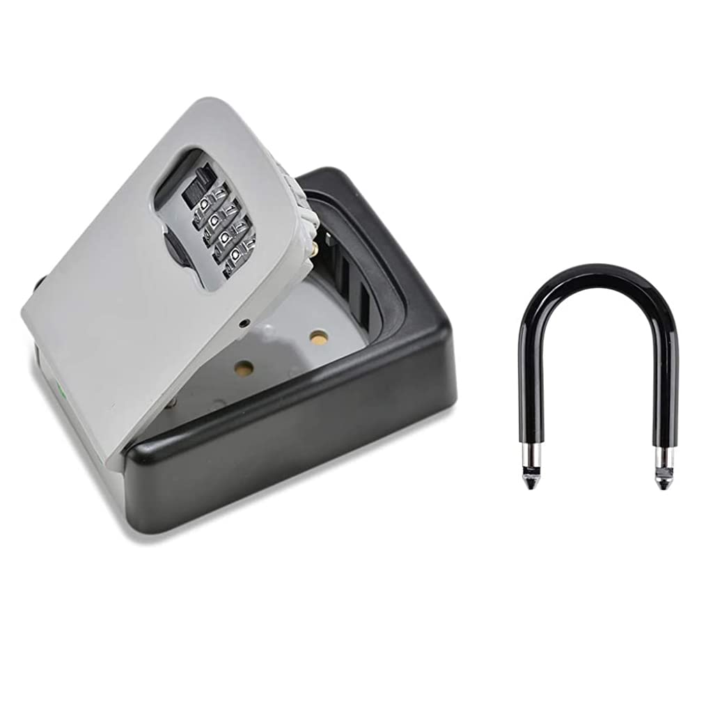 HASTHIP Metal Key Safe for Indoor and Outdoor Use with 4 Digit Combination | Stores 5 Keys