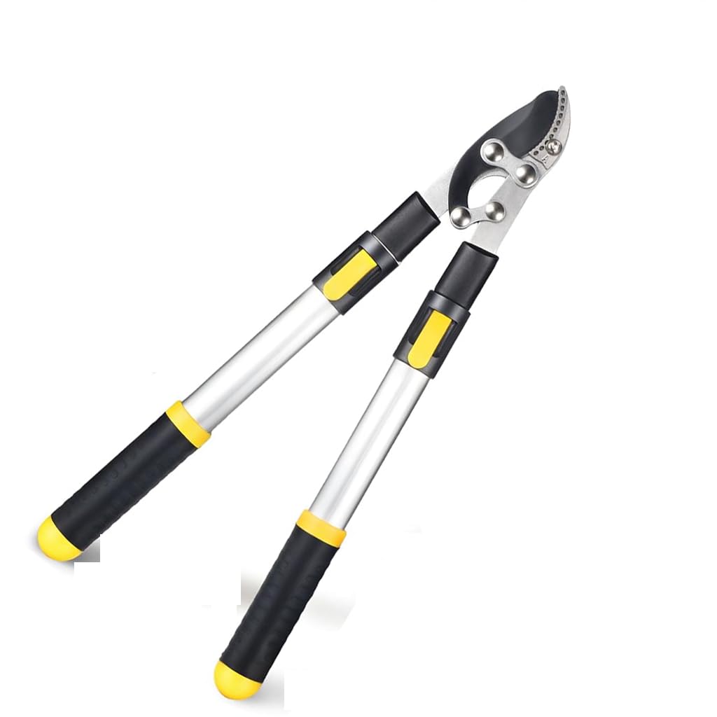 HASTHIP Telescopic Aluminum Loppers for Tree Trimming with SK5 Steel Blade and 28–41 in Extendable Handle