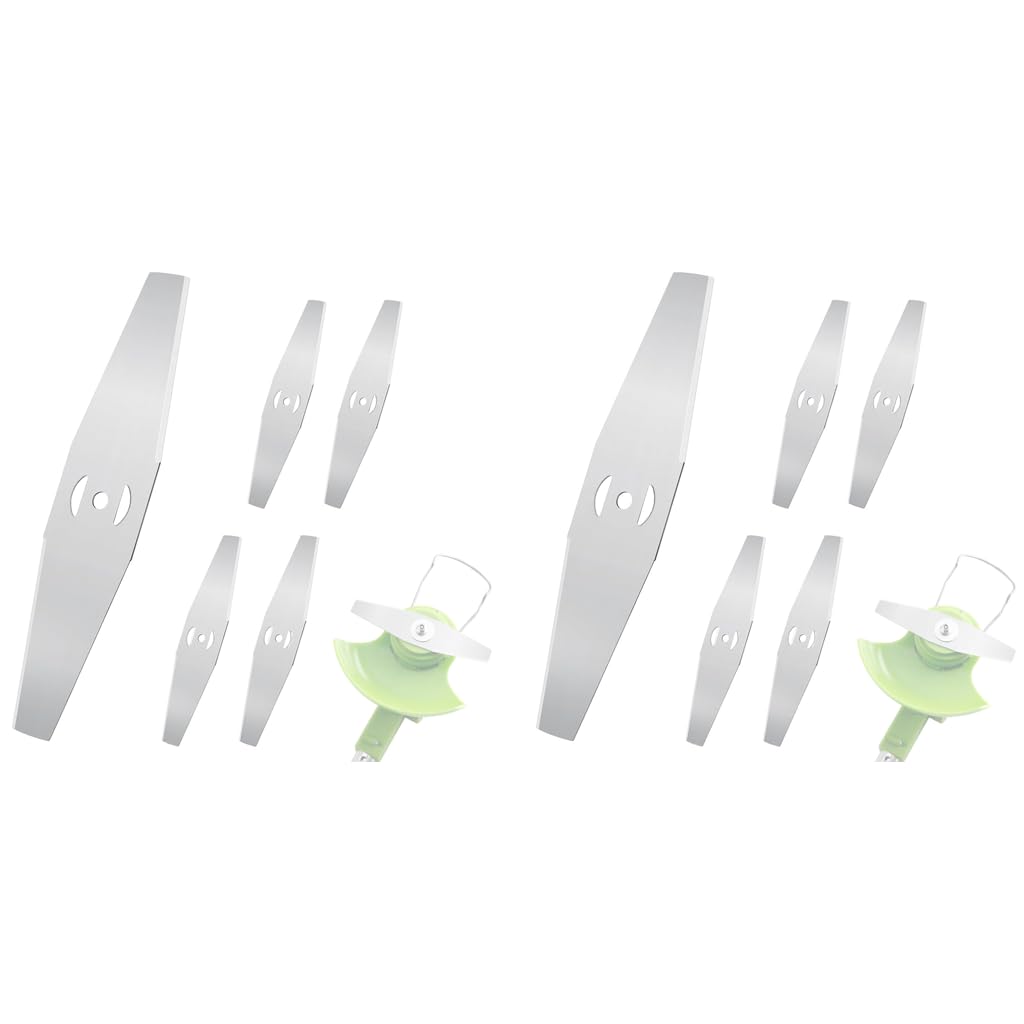 HASTHIP® 10 PCSMetal Lawn Mower Saw Blades 6 inches Replacement Stainless Steel Straight-edge for Most Lawnmowers