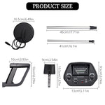 HASTHIP® Metal Detector for All Metal,  Waterproof Metal Detector Machine  with Indicator, Support Earphone, Adjustable Volume, for Coins, Metal Objects & Gold Rings(Without Battery)