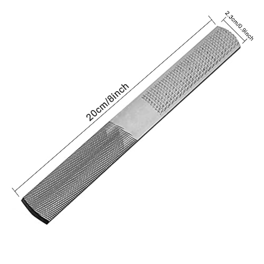 Serplex® 7.8 Inch 4 Way Wood Rasp 4 In 1 Hand Files for Carpentry Woodworking Half Round Flat Needle Sharping Soft Metal Tools 3PCS
