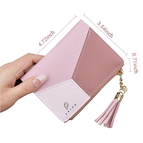 PALAY® Small Women's Wallet PU Leather Multi Credit Card Holder Coin Purse Zipper Secure Case Gift for Girls 3PCS