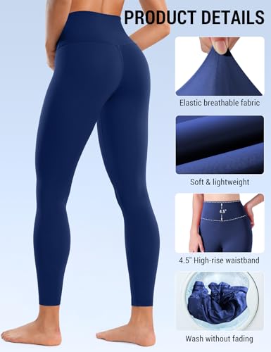 Venzina® High Waist Tummy Control Yoga Pants for Women - Super Soft Squat Proof Leggings with 4-Way Stretch for Gym, Running, Yoga & Daily Casual Wear