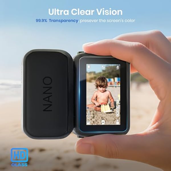 ZORBES Screen Protectors for DJI Osmo Nano with 9H Hardness Tempered Glass | Bubble Free
