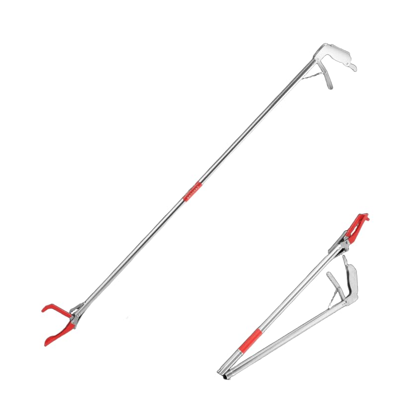 HASTHIP® Waste Grabber Reacher Tool with Easy to Squeeze and Grip Handle for Litter Pick Trash Pick Up