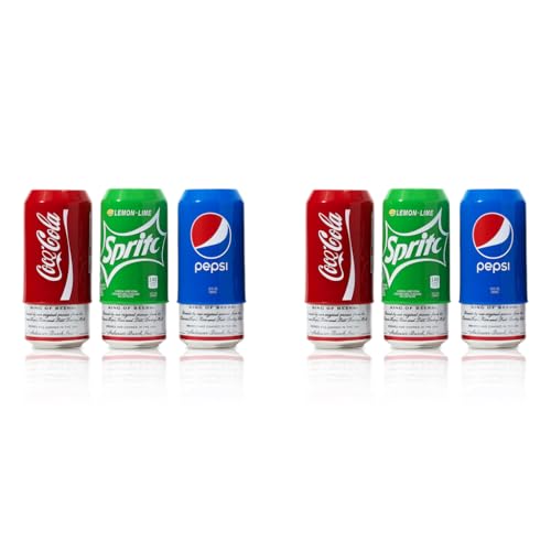 HASTHIP® 6PCS 335ml Beverage Can Sleeves Anti-Slip Zip-top Wraps Creative Elastic Silicone Fit for