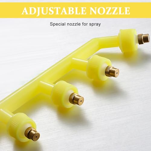 HASTHIP Pressurized Sprayer Nozzle for Electric Mist Sprayer Water Sprayer 4-Spout Nozzle Brass Metal Spouts Mist Sprayer Nozzle Replacement  Electric Mist Sprayer Accessories