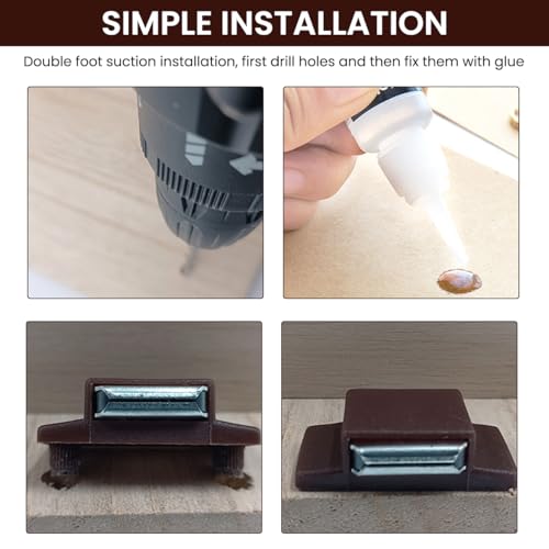 Serplex® 36PCS Magnetic Door Catches for Cabinets and Closets Strong Latches for Cupboards Drawers and Furniture Doors