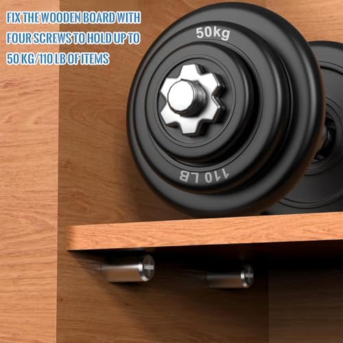 HASTHIP® Shelf Support Pegs Pins with Anti-Slip Silicone Sleeve for Kitchen Cabinet Cupboard Bookcase Closet Wooden Case Black 2PCS