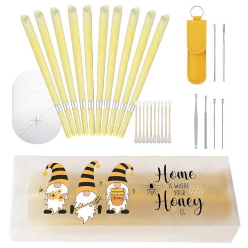 HANNEA® 31Pcs Ear Wax Cleaning Tool Set Simple Easy to use (Yellow)