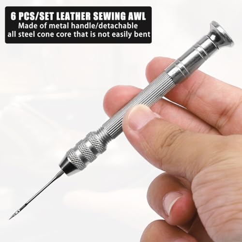 HASTHIP® 21PCS Needle Awl Leather Sewing Set Shoes Repair Tool Kits for Shoe Repairing DIY Handmade