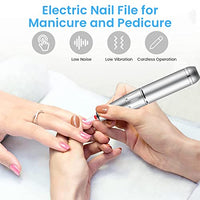 MAYCREATE® Nail Drill Machine with Drill Bit Professional 30000rpm Adjustable USB Nail Drill Machine for Gel Nail, Salon Nail Drill Machine Portable Manicure Pedicure Drill for Nair Art