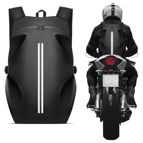 Proberos® Cycling Backpack Fashion Waterproof Riding Backpack with Helmet Compartment, Reflective Strip Design, Padded Back Support & Shoulder Straps, Multipurpose Backpack for Travel, Hiking