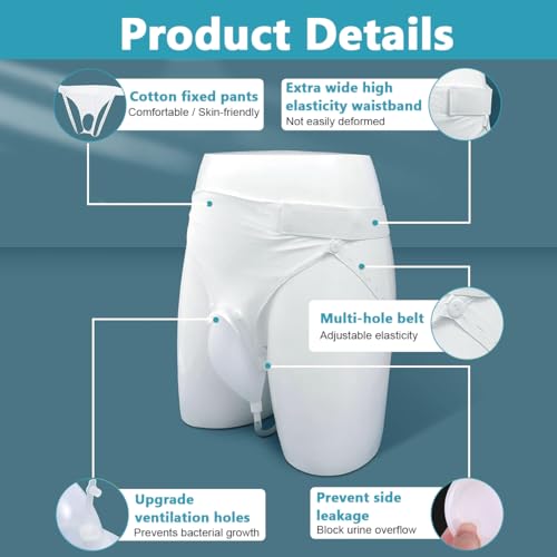 HANNEA® Urinal for Men Urine Collect Bag Reusable Silicone Collector Portable Wearable Male Urinary Drainage System for Adults 3 PCS