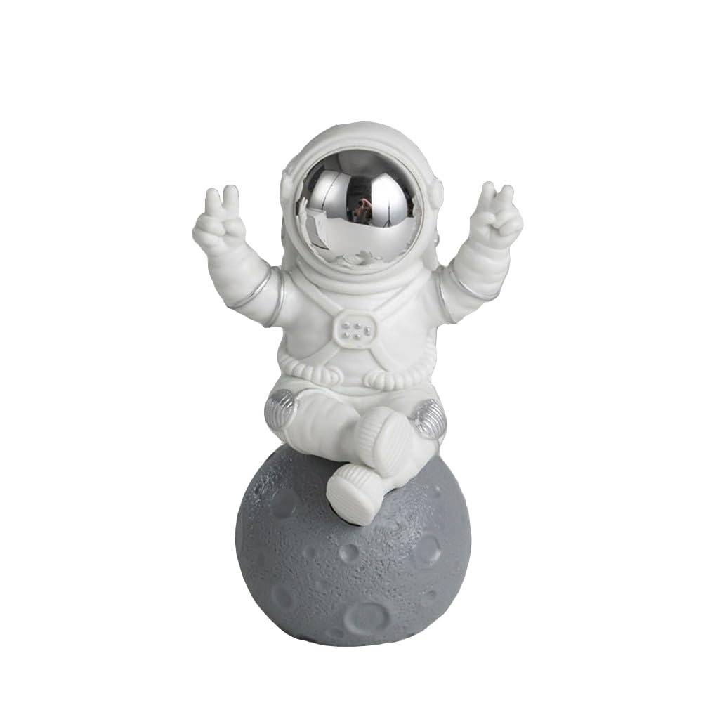 Zibuyu Astronaut Action Figure for Home and Office Decor featuring Resin Sculpture | Gift for Space Lovers