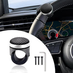 STHIRA® Power Handle Car Steering Wheel Knob Universal Car Steering Wheel Knob Fashion Carbon Fiber 360° Booster Spin Knob for Car