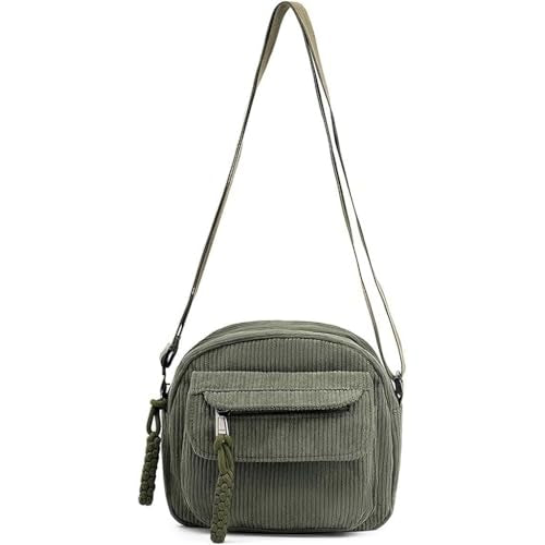 ZIBUYU® Small Cute Corduroy Crossbody Bag Mini Shoulder Bag