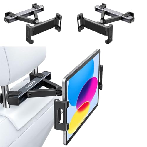 STHIRA® Tablet Holder for Car, Headrest Tab Stand for Car Adjustable 360° Rotate Back Seat Headrest Tablet Holder & Smartphone Mount for iPad/Samsung/Tabs 4.7