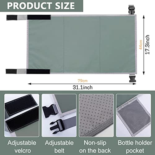 HASTHIP® Airplane Footrest for Kids Toddler Travel Bed Hammock for Baby with Anti-Slip Design Seat Extender Portable Travel Accessories 79 * 44cm Grey 3 PCS
