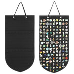 HASTHIP® Hanging Brooch Pin Organizer, Display Pins Storage Case, Brooch Collection Storage Holder, Felt Wall Banner for Display Pins, Buttons, Lapel Pins and Badges, Holds Up to 141 Pins - Black