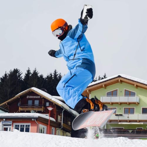 Zeitel® Phone Lanyard Tether with Patch Universal Stretchy Straps and Case Anchor for Anti-Drop Outdoor Skiing Hiking Cycling Climbing Compatible Pixel Most Smartphones iPhone Samsung 2PCS