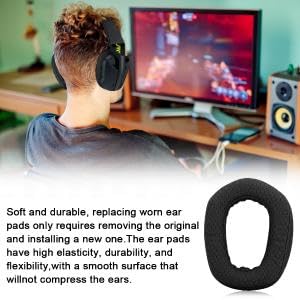 ZORBES Replacement Earpads for Logitech G435 with 1 Headband Cushion featuring Mesh Fabric | Includes 2PCS Ear Pads and High Density Foam