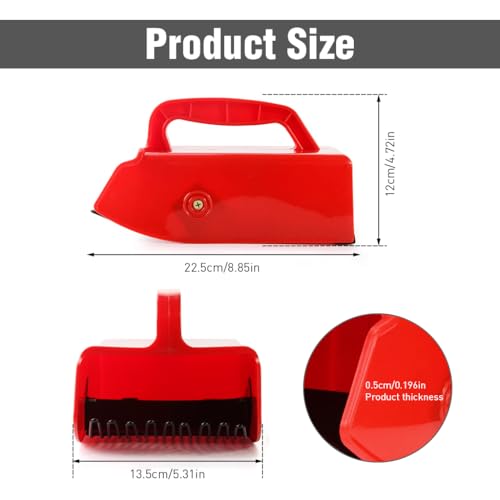 HASTHIP Metallic Berry Picker Comb & Rake - Plastic Blueberry Picker Scoop With Ergonomic Handl - Fruit Picker Tool - Blueberry Rake Scoop for Orchard - Easier Berry Picking for Blackberries & Cherry