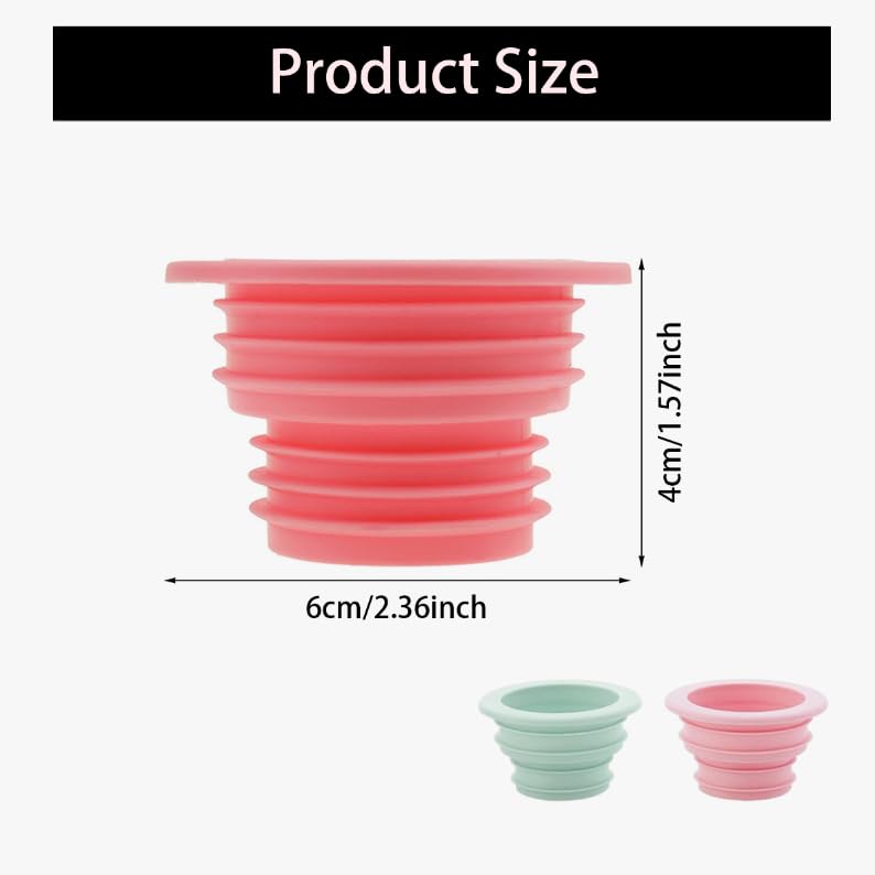 ZIBUYU Plastic Deodorant Sealing Plug for Kitchen and Bathroom Drains 2 Pack | Leak Proof Anti Odor Protection