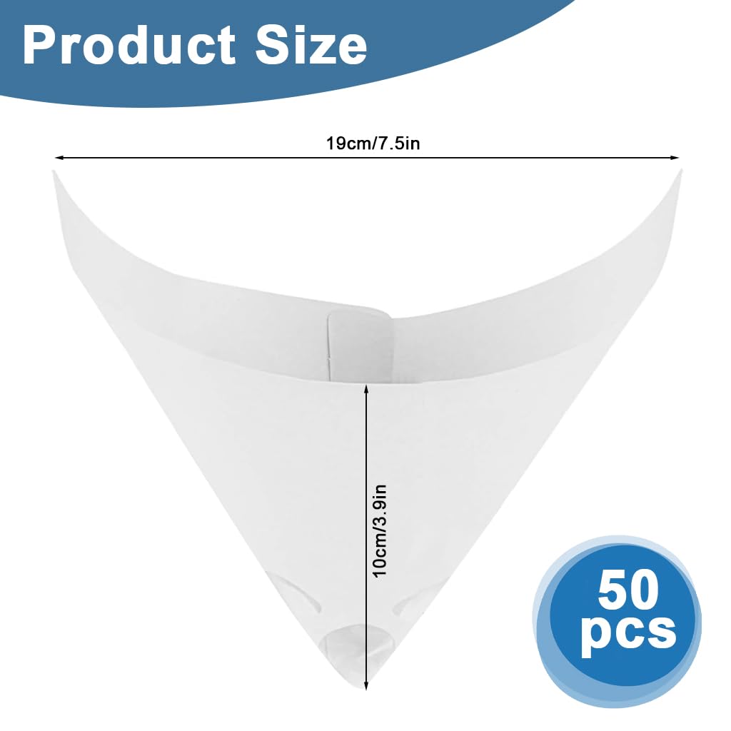 Serplex Paint Filter Funnel for Spray Gun featuring 100 Mesh Tip and 50 Count Pack | Solvent Resistant