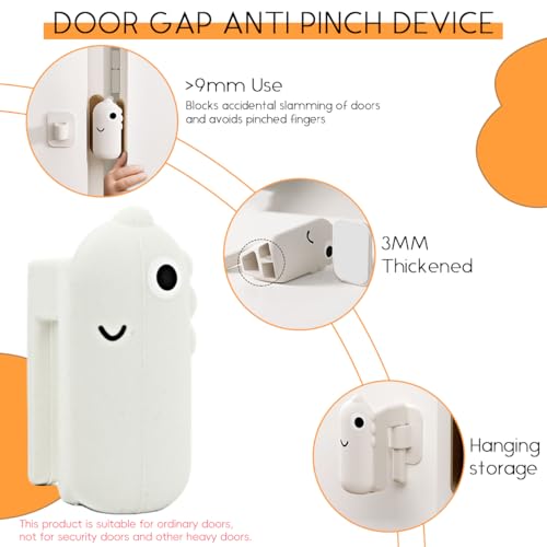 SNOWIE SOFT® Silicone Lever Handle Knob Cover Door Cushion Guard Set of 9PCS Stopper Childproof Finger Pinch Universal Guards