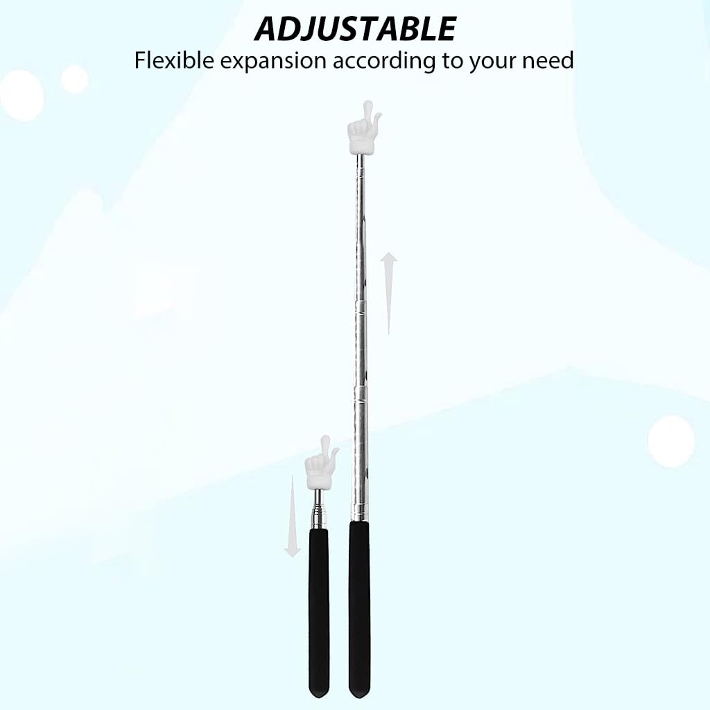 Climberty Telescopic Teachers Pointer for Classroom Use with 6.7–21.7 in Retractable Design and Silicone Handle