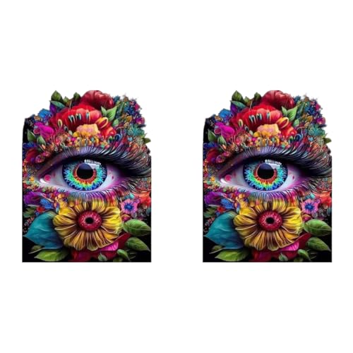HASTHIP® Diamond Painting Kit 12x16inch Eye 5D for Adults Kids Suitable Home Leisure Wall Decoration Gift 2 PCS